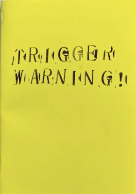 the cover image of my 2023 published photobook, Trigger Warning